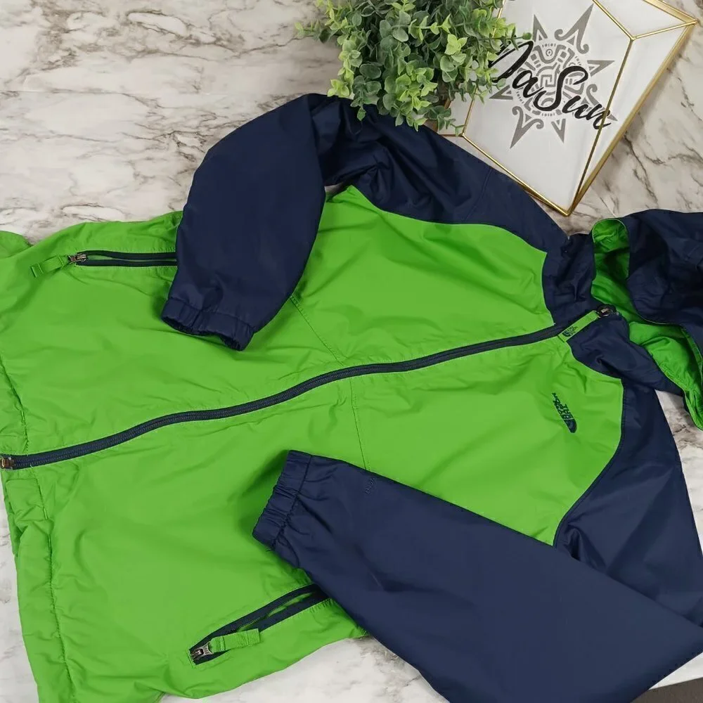 THE NORTH FACE hydrenaline Windbreaker jacket boys size L 14/16 green full zip